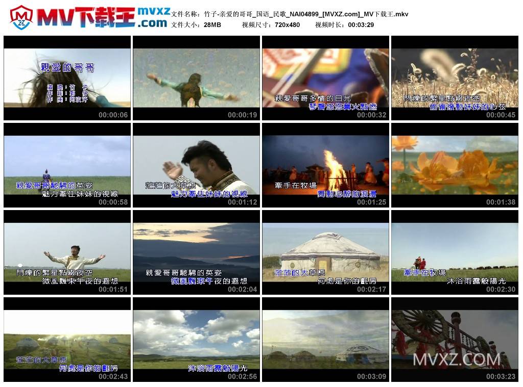 竹子-亲爱的哥哥_国语_民歌_NAI04899